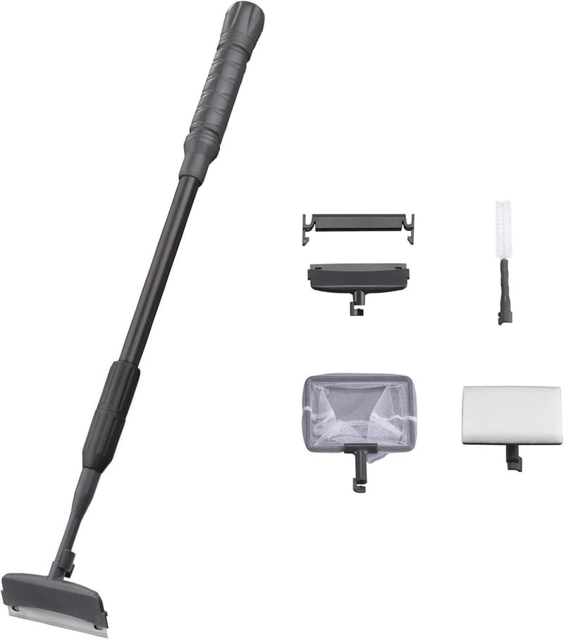 Adjustable 4-in-1 Carbon Fiber Aquarium Cleaning Kit