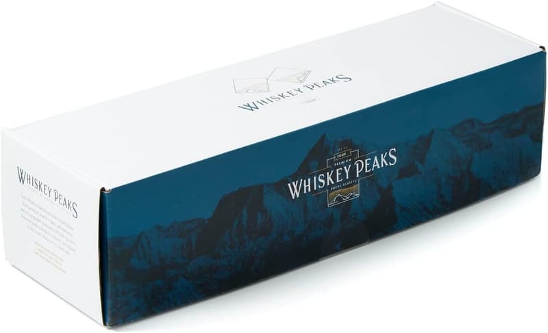 Rockies Mountain Bar Glasses Set - Lead-Free Crystal, 11.5 oz