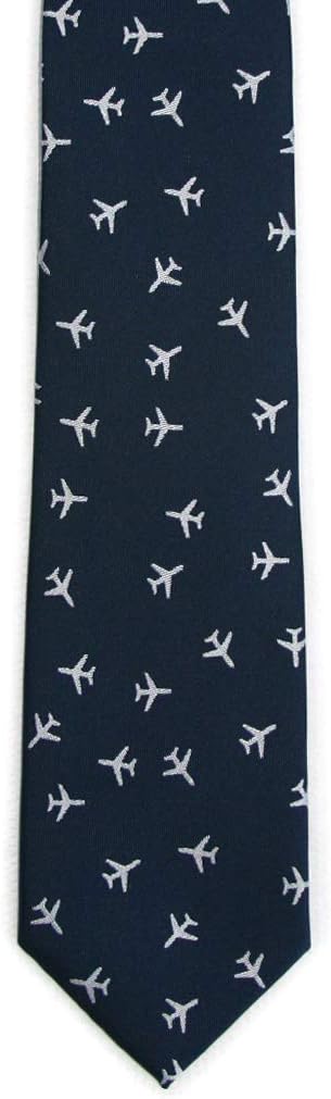 Pilot Necktie Gift for Men - Airplane Design