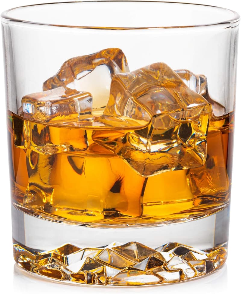 Mountain Imprint Whiskey Glass Set of 4 - 11.5 oz Tumblers