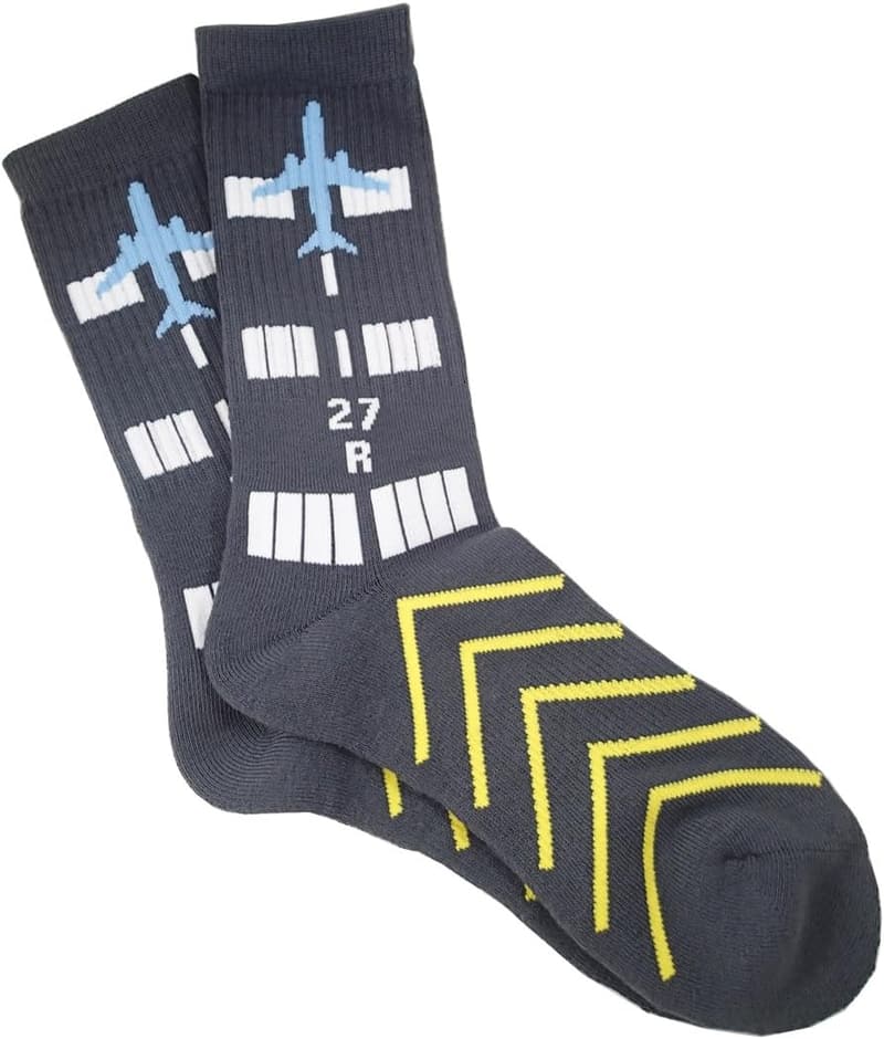Aviation-Themed Premium Crew Socks for Enthusiasts