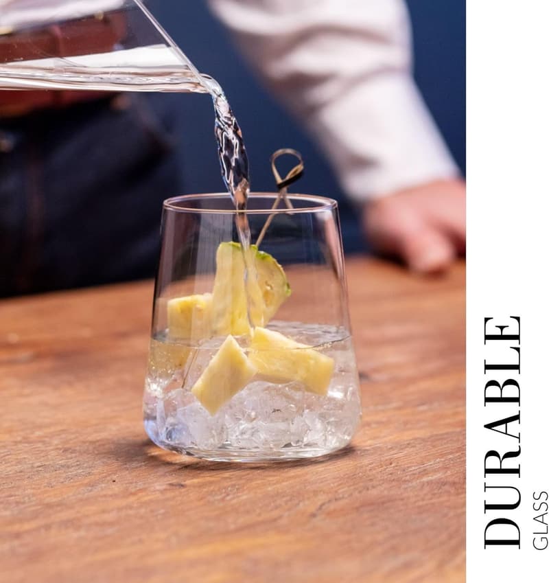 Avant-Garde Set of 6 Lightweight Crystal Drinking Glasses