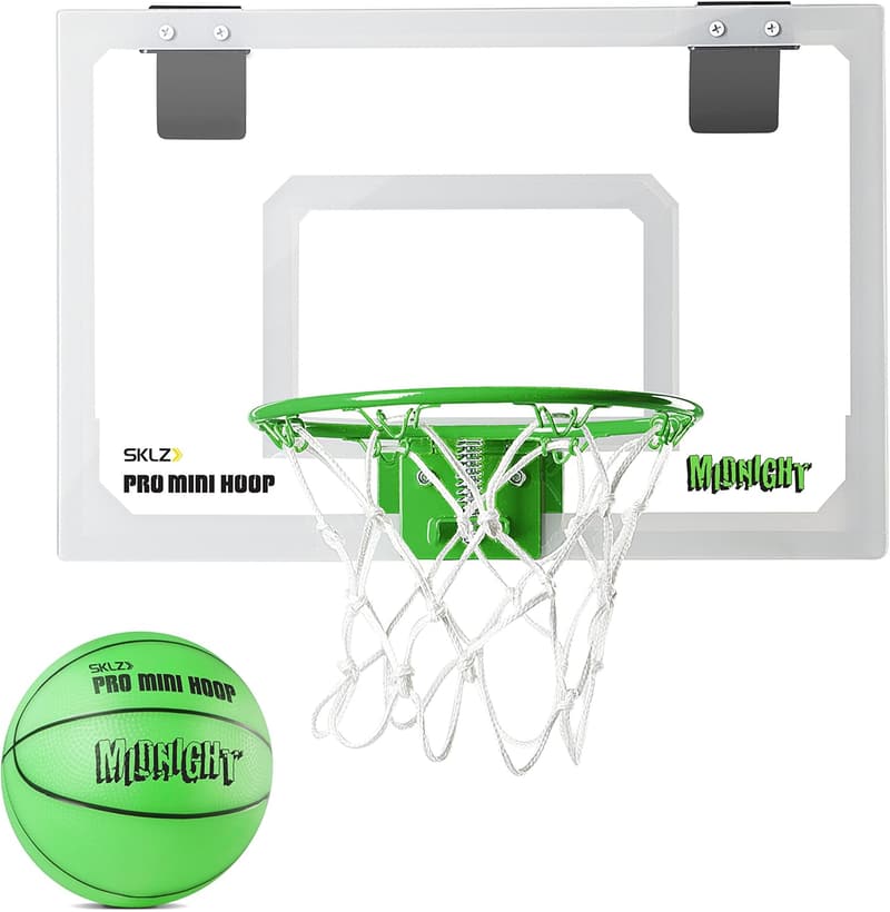 Portable Mini Indoor Basketball Hoop - Over-the-Door Setup