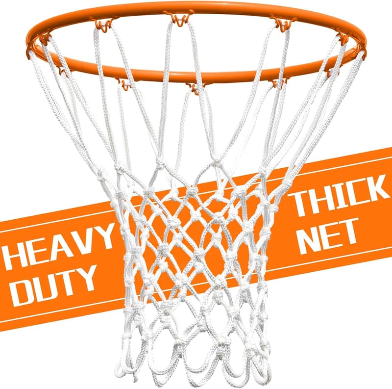 Heavy-Duty Outdoor Basketball Net Replacement, All-Weather