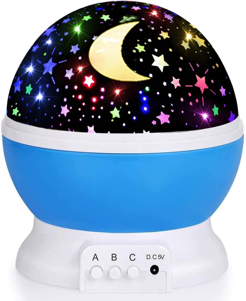 Kids' Glow-in-the-Dark Star Night Light Projector