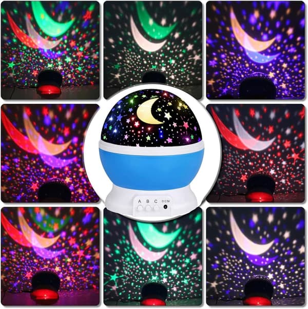 Kids' Glow-in-the-Dark Star Night Light Projector