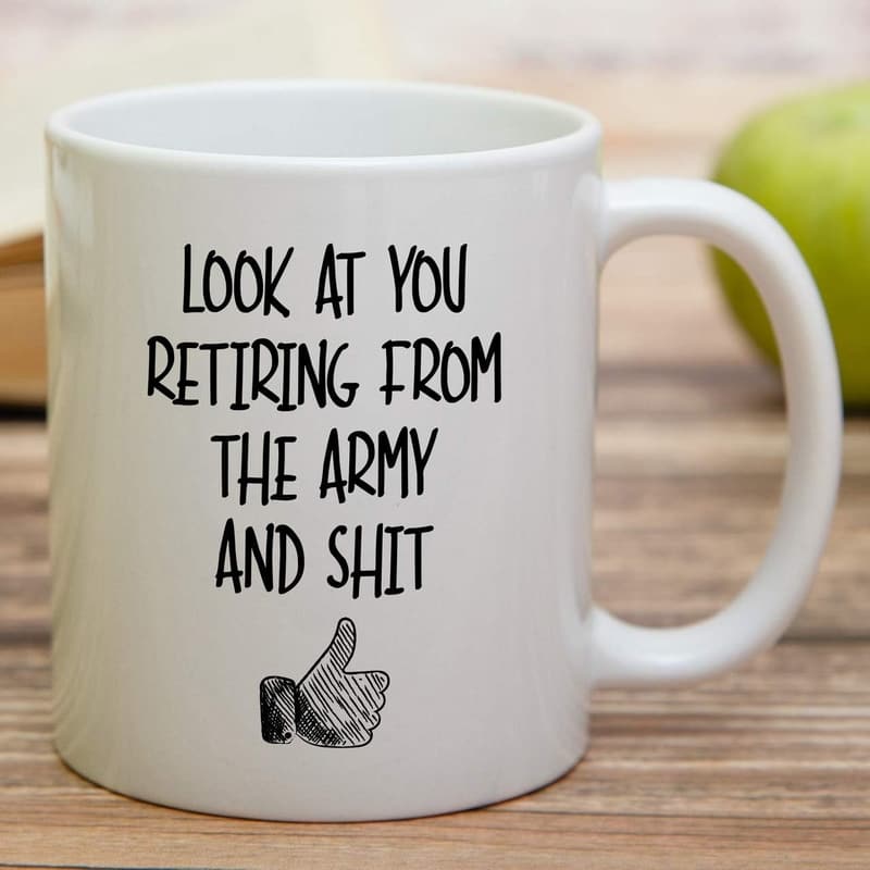 Retirement Mug - Funny Army Retirement Ceramic Coffee Cup