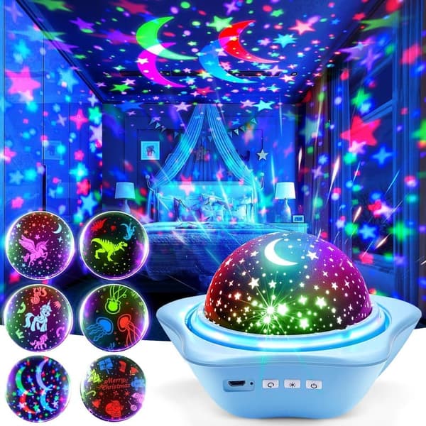 Kids' Star Projector Night Light with 96 Modes & 360° Rotation