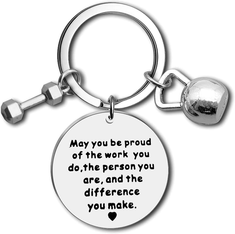 Fitness Coach Appreciation Keychain - Thank You Gift