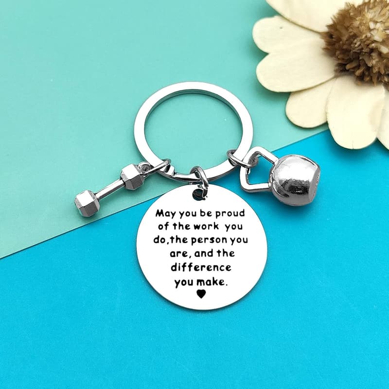 Fitness Coach Appreciation Keychain - Thank You Gift