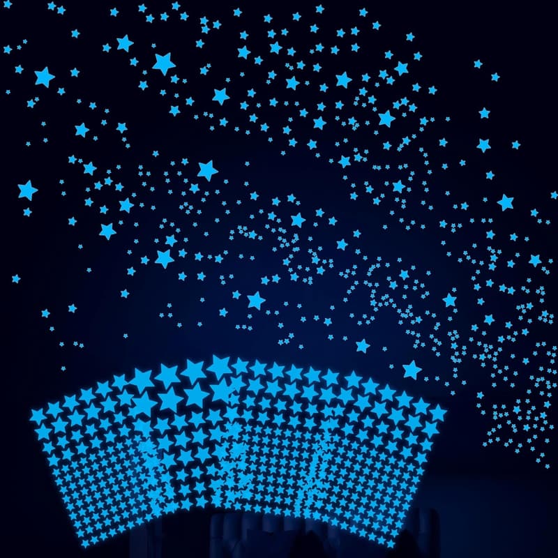 Glow in the Dark Stars Wall Decals for Kids' Bedrooms