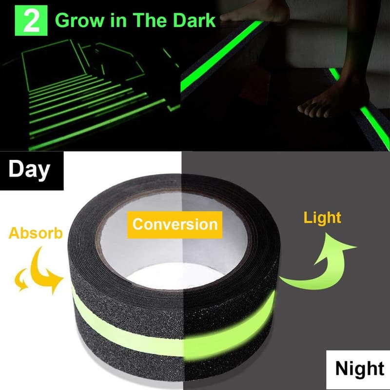 Glow-in-the-Dark Anti-Slip Safety Tape - 2