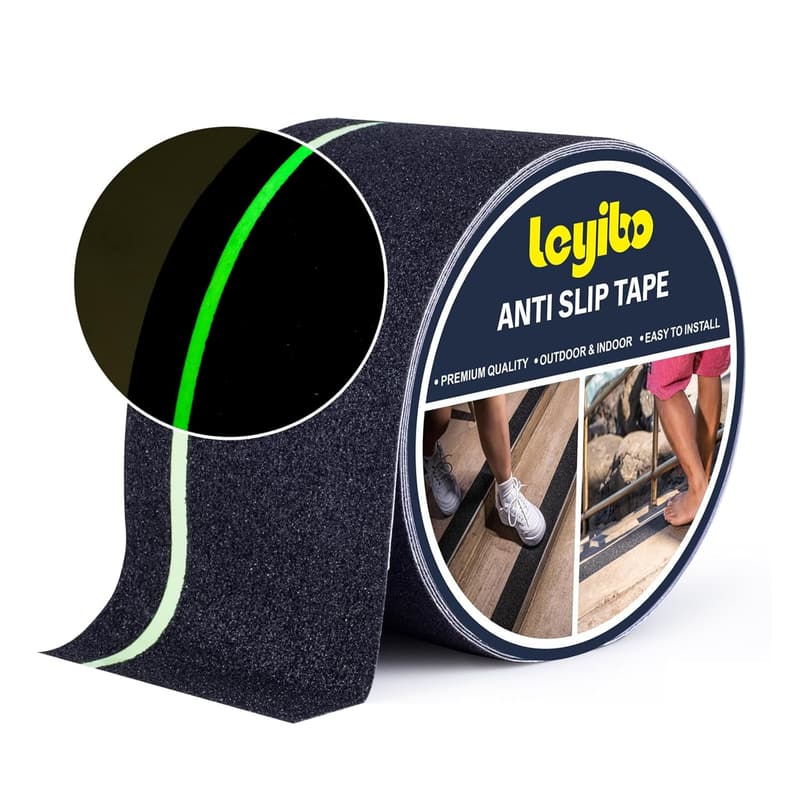 Glow-in-the-Dark Anti-Slip Grip Tape for Stairs, 4