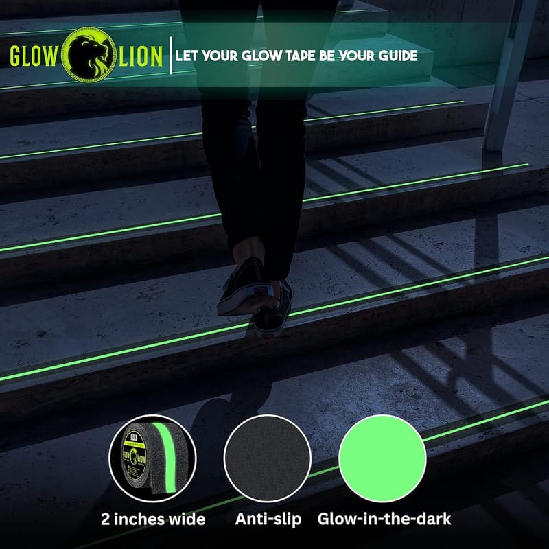 Outdoor Non-Slip Grip Tape for Stairs - Waterproof & Reflective