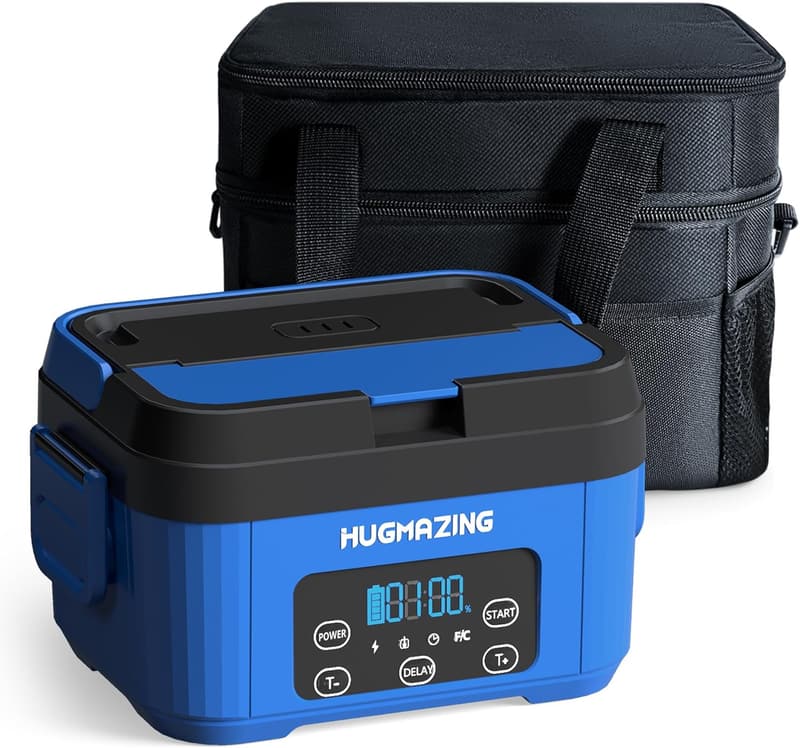 Rechargeable Self-Heating Lunch Box for Travel & Office Meals