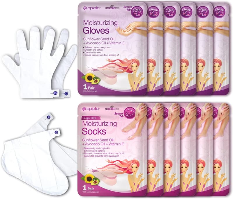 Moisturizing Hand & Foot Masks with Sunflower & Avocado Oil