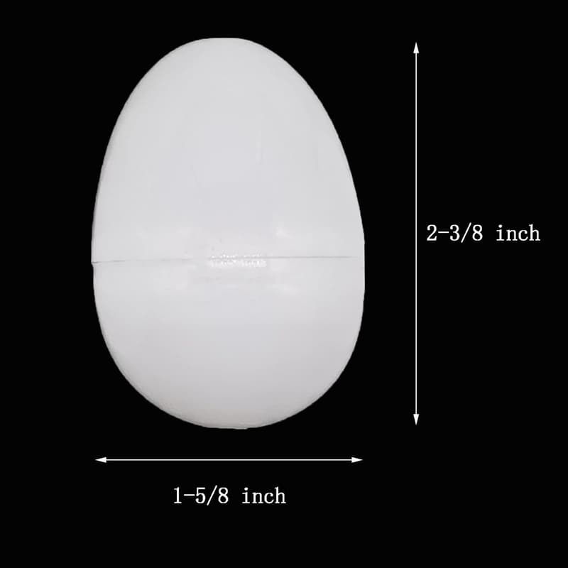30pcs DIY Blank White Plastic Easter Eggs