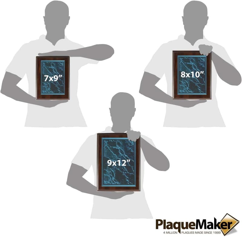 Personalized Blue Acrylic Award Plaque for Retirements and Achievements