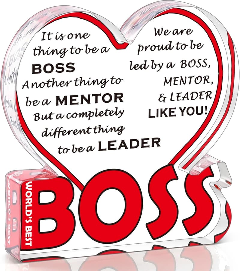 Boss Gifts Acrylic Plaque - Perfect Birthday Tribute for Him/Her