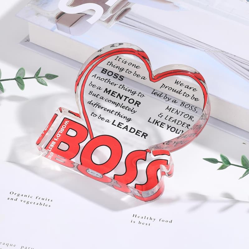 Boss Gifts Acrylic Plaque - Perfect Birthday Tribute for Him/Her