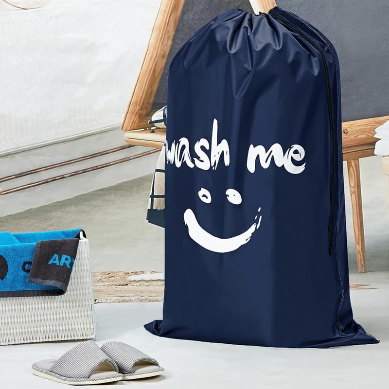XL Wash Me Travel Laundry Bags - 2 Pack, Holds 4 Loads, Azure