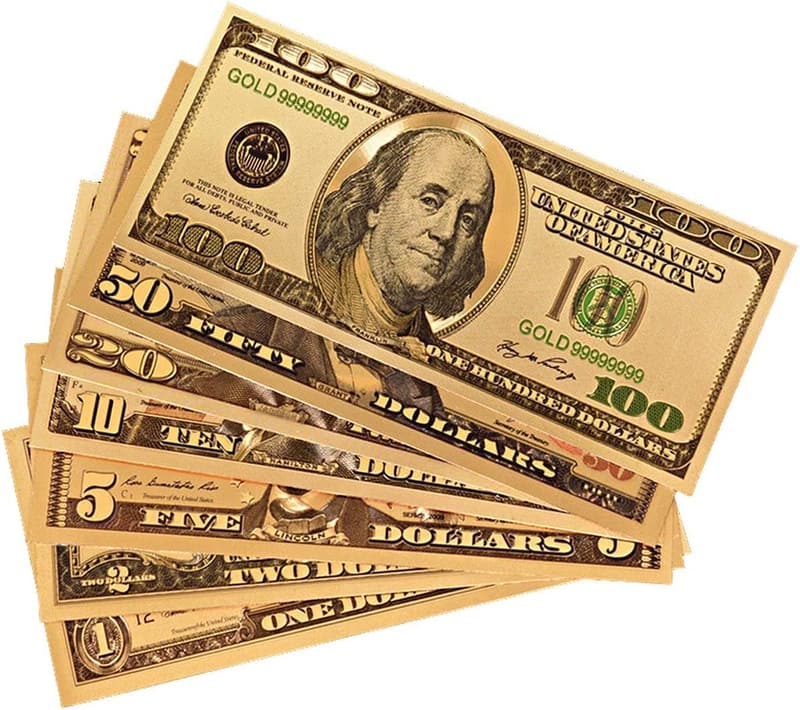 Legacy 24k Gold Coated U.S. Presidential Banknote Set