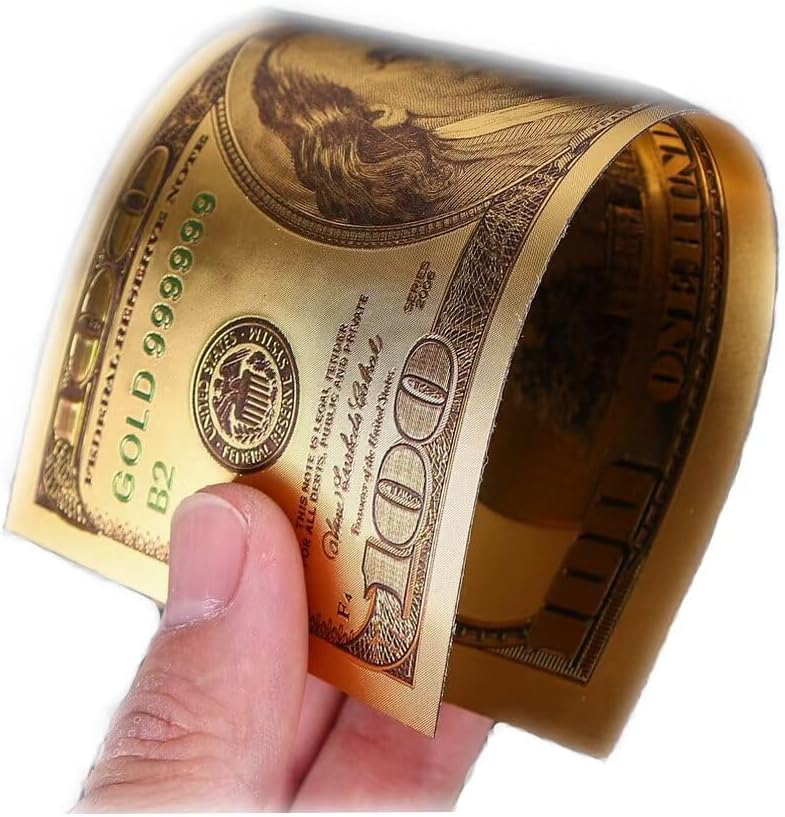 Colored Money Bookmark Set - 10 PCS $100 Bills for Abundance