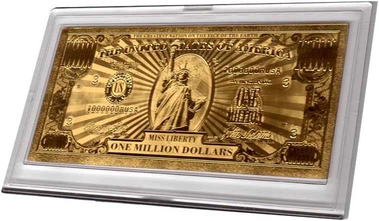 Gold Million Dollar Bill Commemorative Art Print