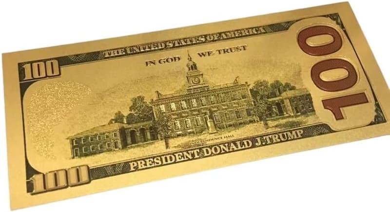 10pc Donald Trump 24kt Gold Plated Commemorative Notes