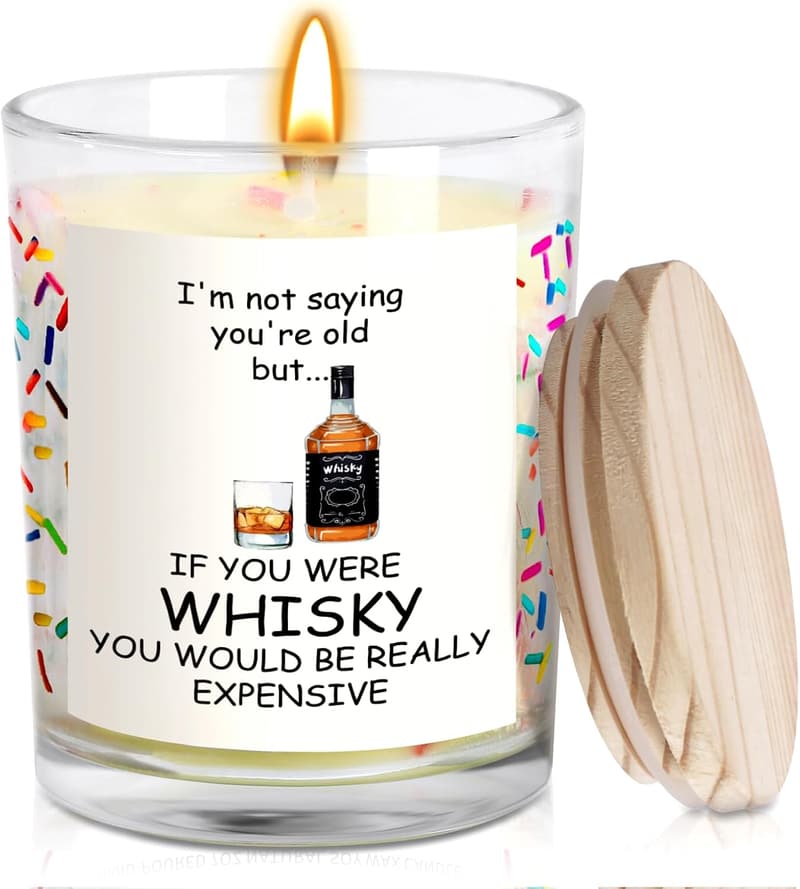 Funny Birthday Lavender Candle for Him – 