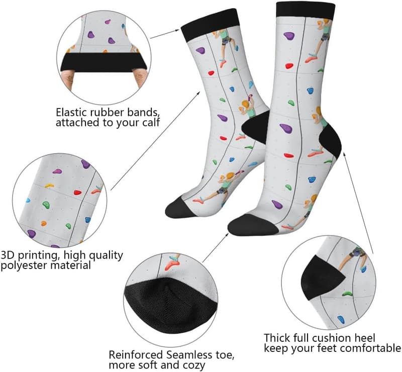 Novelty Dachshund Socks with Contrast Colors - Gift for All
