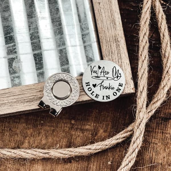 Valentine's Day Personalized Golf Ball Marker for Him