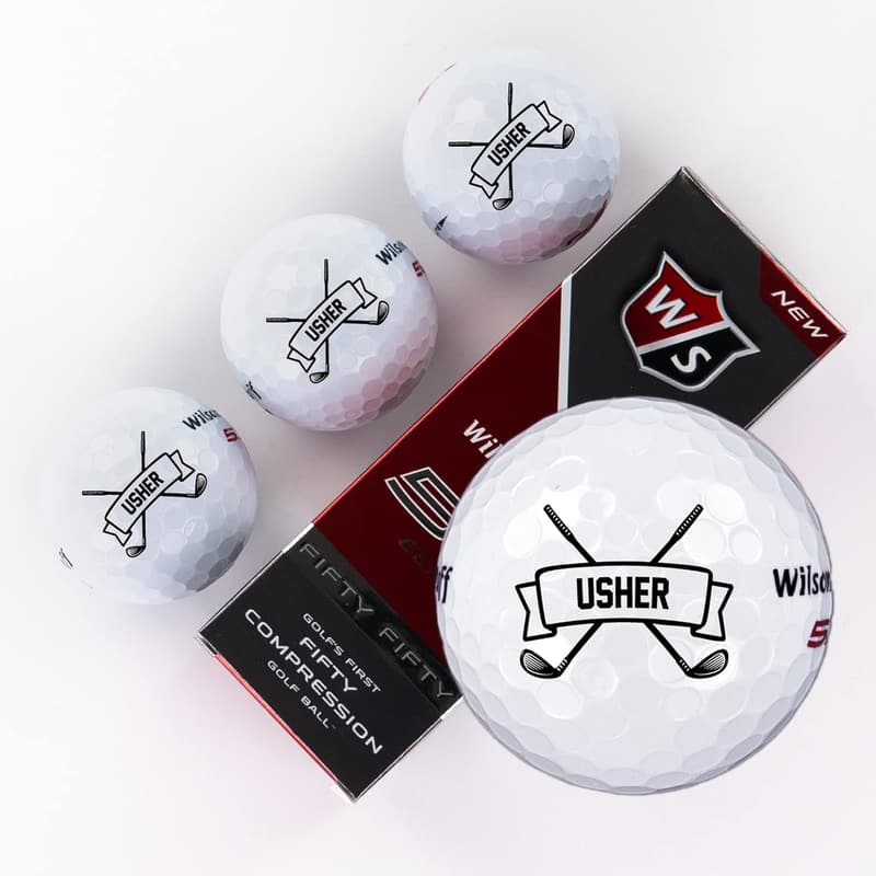 Personalized Golf Balls Set for Groomsmen and Best Man