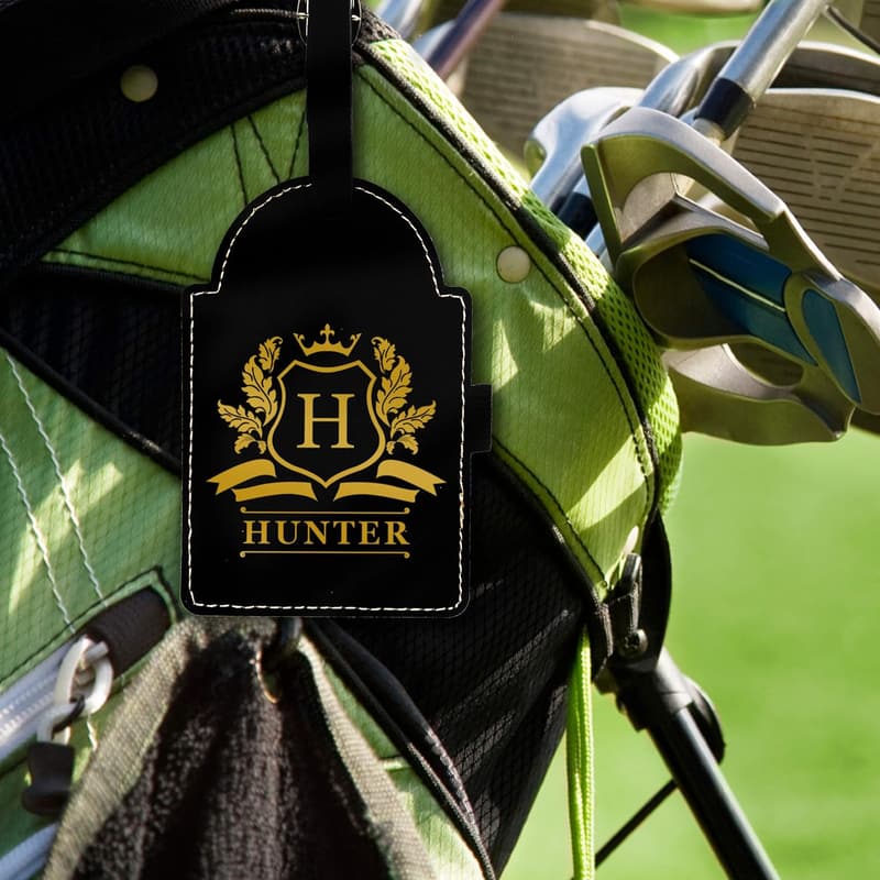 Personalized Golf Luggage and Bag Tag - Custom Engraved Gift