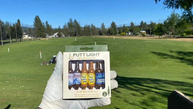 Golf Gift: 6-Pack Unbreakable Beer Bottle Golf Tees