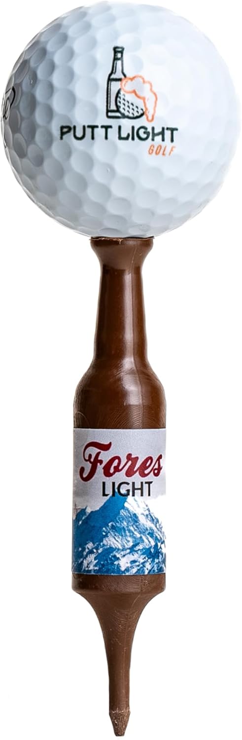 Golf Gift: 6-Pack Unbreakable Beer Bottle Golf Tees