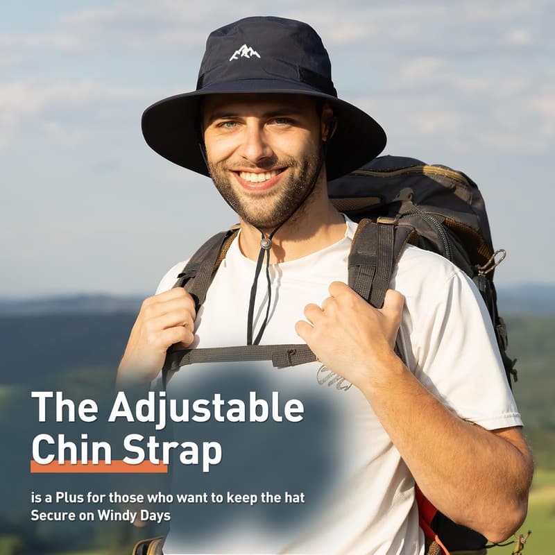 UV50+ Waterproof Bucket Hat for Fishing, Golf, Hiking