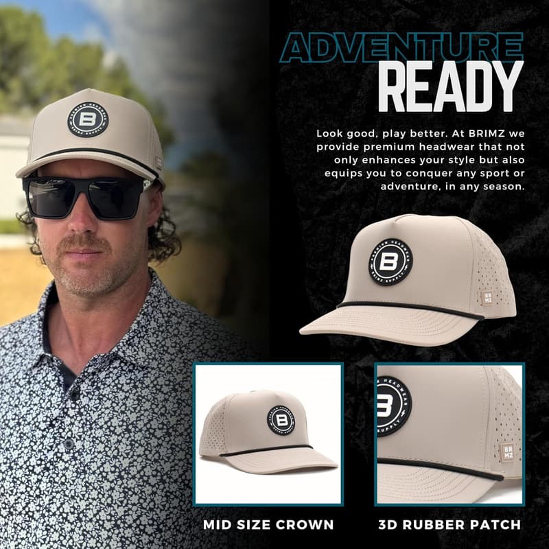 Water-Resistant Outdoor Performance Snapback Hat