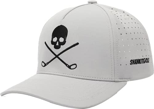 Adjustable Skull Golf Cap - Snapback, 95% Polyester, One Size Fits All