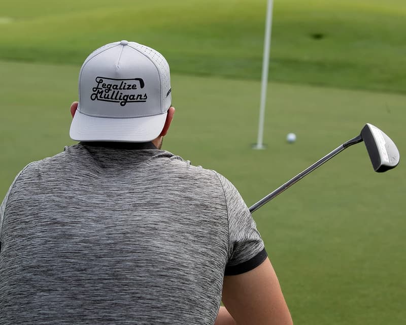 Funny Golf Hat - Legalize Mulligans - Adjustable Men's Cap