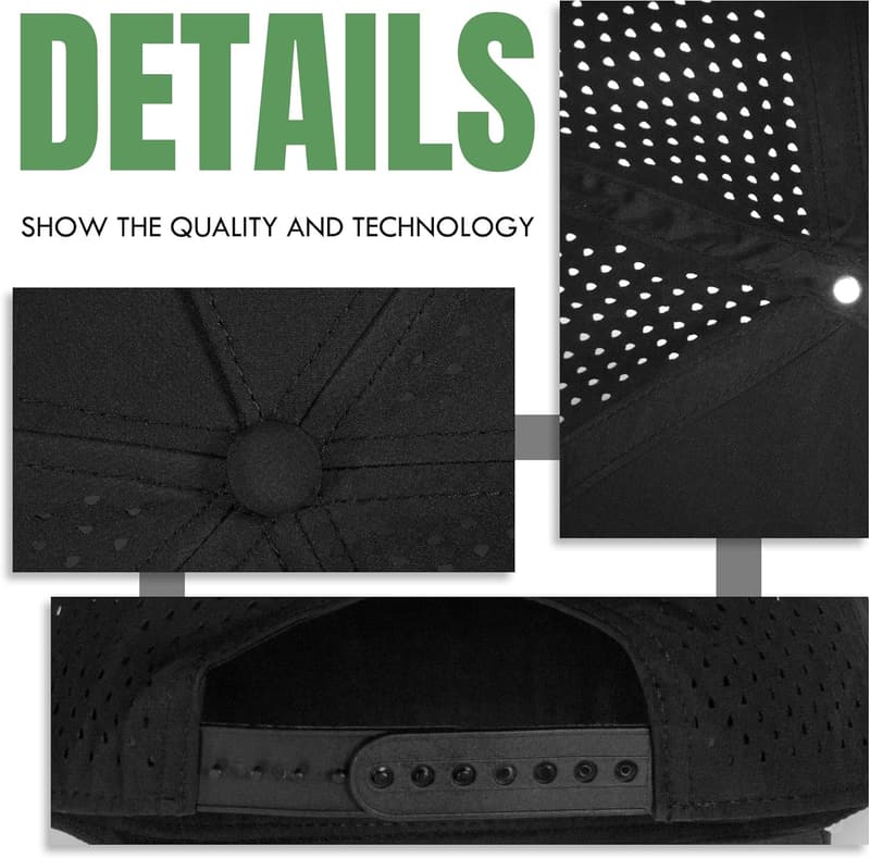 Legalize Mulligans Golf Hat for Men - Black/White Rope Design