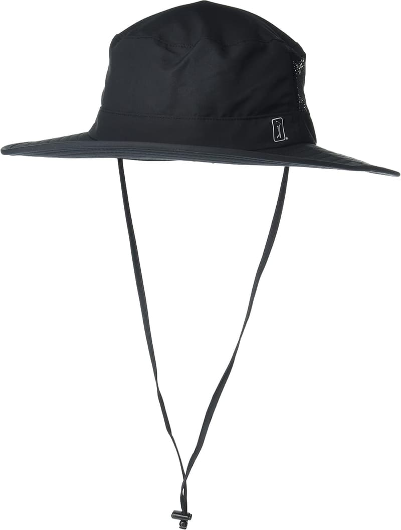 Men’s Solar Golf Bucket Hat with Chin Strap