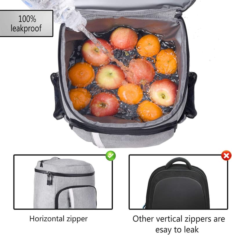 Insulated Waterproof Backpack Cooler for Men & Women
