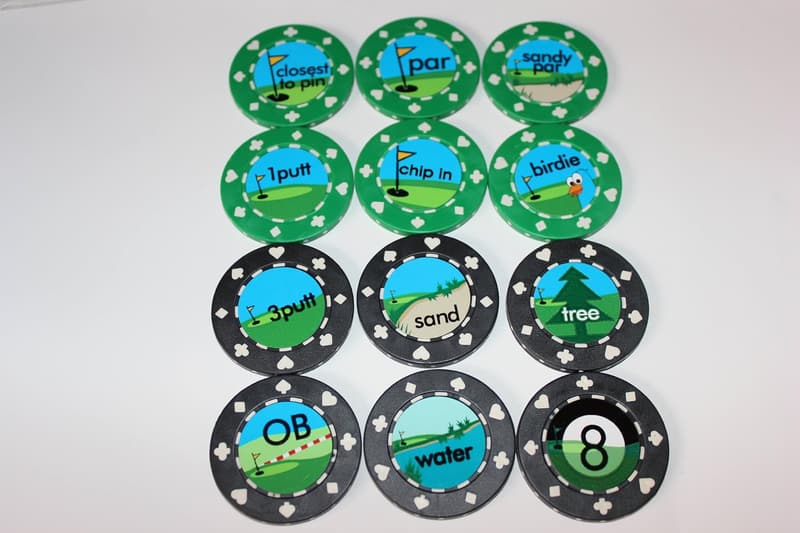 Golf Poker Chip Set