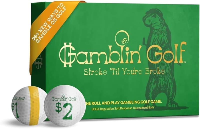 Gambling Golf Game with Performance Golf Balls - Pack of 12