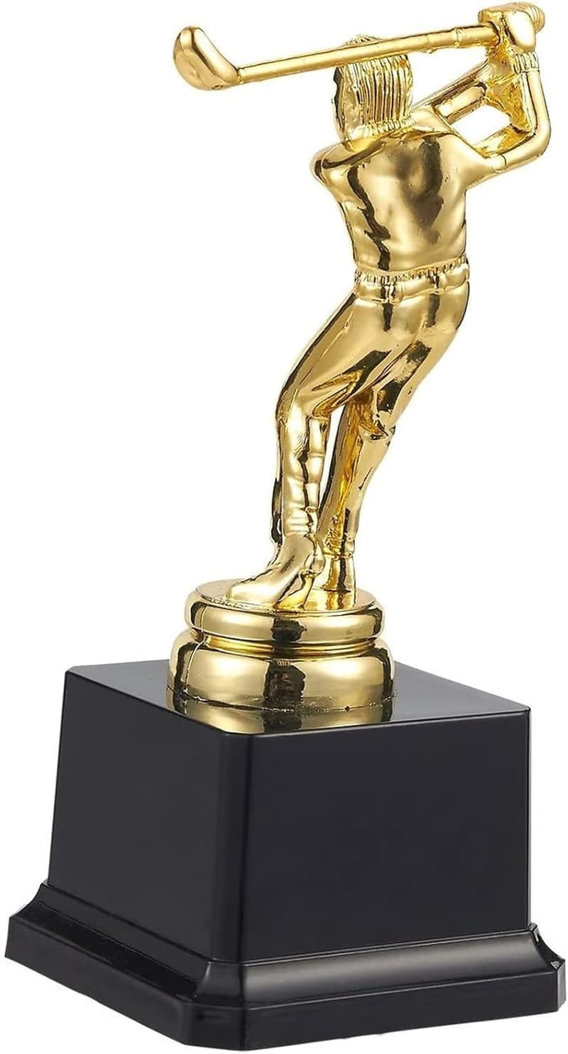Gold Golf Trophy for Tournament Awards and Competitions