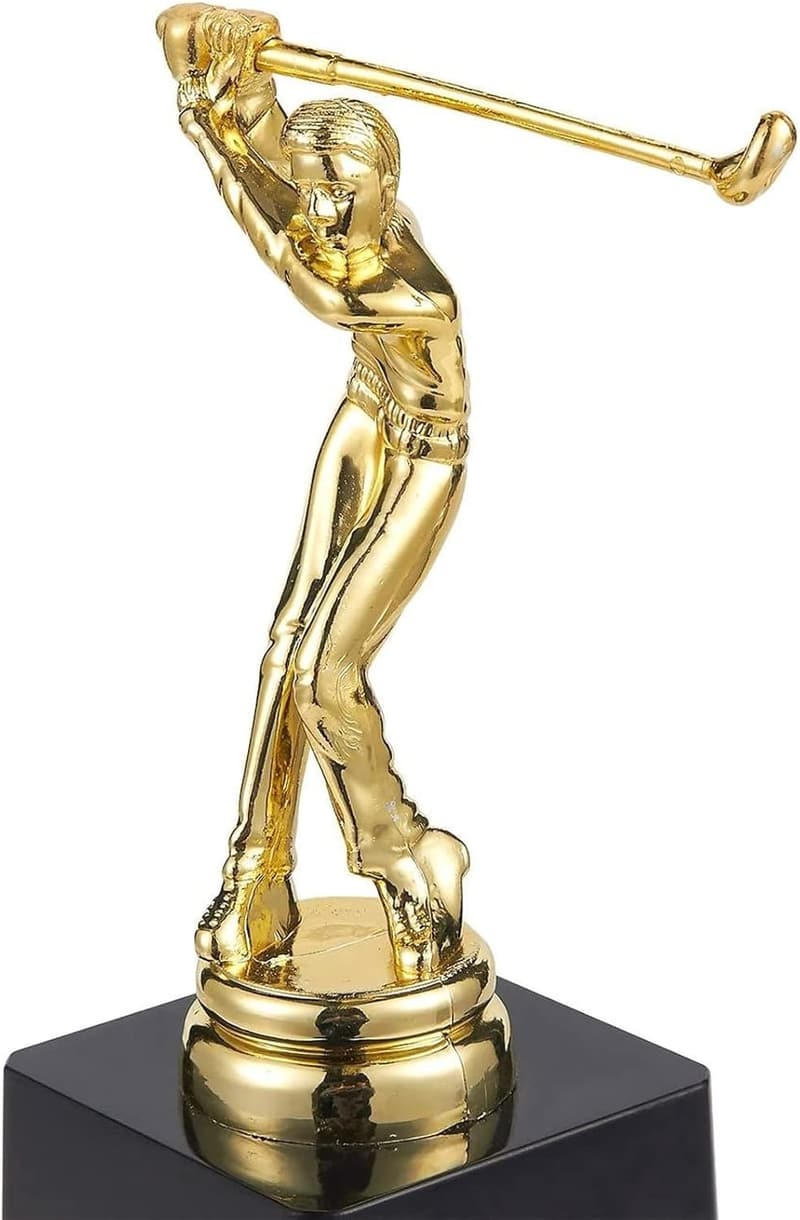 Gold Golf Trophy for Tournament Awards and Competitions