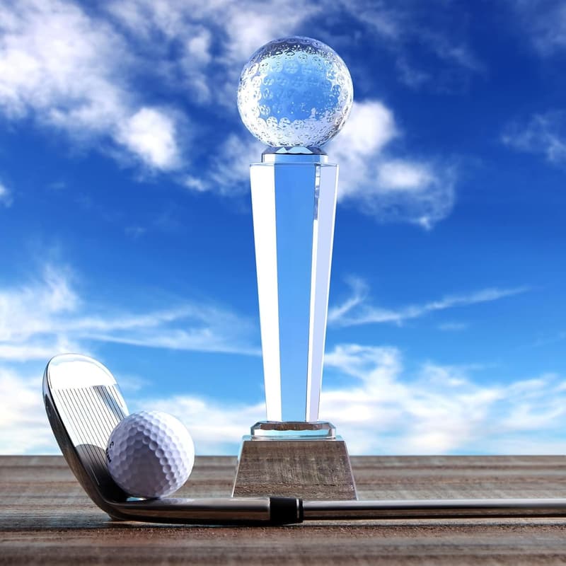 Golf Trophy Award with Elegant Gift Box - 9 英寸