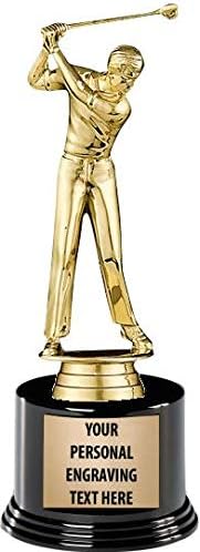 Personalized Male Golfer Trophy with Custom Engraving, 7.25