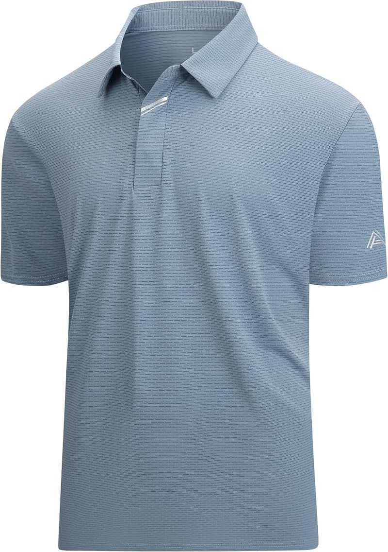 Men's Performance Dry Fit Jacquard Golf Shirt